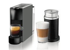 NESPRESSO Essenza Mini kavni aparat + Aeroccino, siv