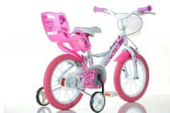 Dino bikes DINO kolesa 14" 2024 - dekliško kolo belo